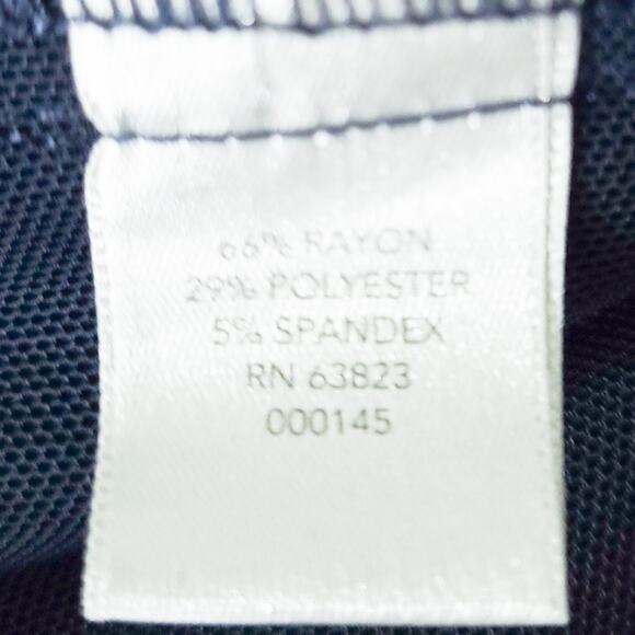 Christopher Banks Secret Slimming Crop Pants Small Petite, Navy Blue Pullup Pant - Picture 5 of 5